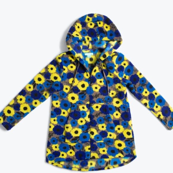 LUG Echo Sherpa Full Zip Hoodie - Peony Blue - Picture 2 of 6